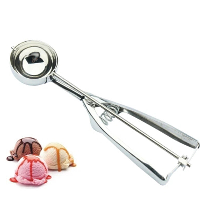 Ice Cream Spoon Useful Stainless steel Ice Cream Scoop Cookies Dough Disher Spoon Potato Masher Watermelon Spoon Secondary image