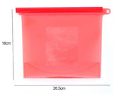 4pcs Reusable Silicone Vacuum Food Fresh Bags Wraps Fridge Food Storage Containers Refrigerator Bag Kitchen Colored Bag