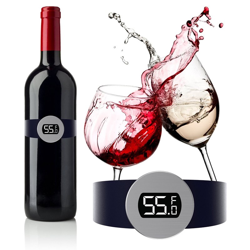 stainless steel wine temperature sensor red wine bracelet thermometer for beer home kitchen tools Main image