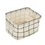 Grid Cotton Linen Office Desktop Storage Organizer Sundries Storage Box Cabinet Underwear Storage Basket Container