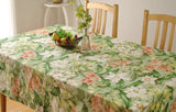 BZ312 Thick cotton table cloth fresh leaf flower fashion home hotel drape factory outlets American country style