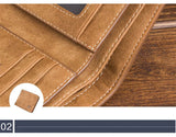 New Vintage High quality PU leather clutch male leather Wholesale ultra-thin fashion casual men's wallet clam