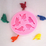 Silicone Cake Mold New Design 1PC 3D 5 Birds Cute Bird Chocolate Soap Mold Baking Cake Decoration Tool DIY Cake Moulds