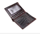 Crocodile pattern men's short wallet leisure wallet High-quality genuine leather Spring and summer new leather wallet
