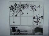 Stickers Home Wall Sticker Flowers and Vine Mural Decal Art Stikers