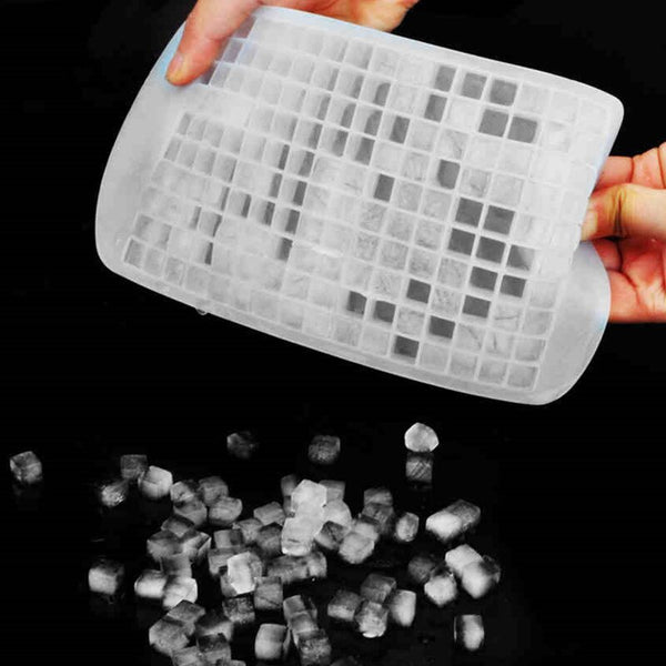 Square 1 pc 160 Holes Ice Mold Silicone 4 Colors Bar Drink Whiskey Sphere 160 grids Ice Mold DIY Ice Cube Tray Make