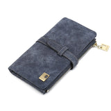 New Fashion Elegant Women Wallets Drawstring Nubuck Zipper Luxury Brand Famous Designer Card Wallet Women Purse PU Wallet Female