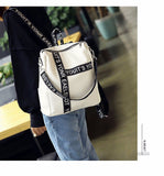 Backpack Female  New Korean Wild School Wind Student Bag Casual Color Letter Backpack Travel Bag