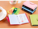 New PU Leather Function 24 Bits Card Case Business Card Holder Men Women Credit Passport Card Bag ID Passport Card Wallet