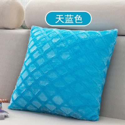 BZ039 Luxury Cushion Cover Pillow Case Home Textiles supplies Lumbar Pillow Super soft short plush chair seat