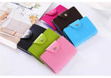 New PU Leather Function 24 Bits Card Case Business Card Holder Men Women Credit Passport Card Bag ID Passport Card Wallet