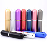 5ml Travel Mini Aluminum Refillable Perfume Bottle Spray Empty Atomizer Scent Pump Case Liquid Storage Holder Cosmetic Container