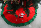 Christmas Decorations For Home Straight Edge 90CM Non-Woven Christmas Tree Skirt Aprons Home Decoration