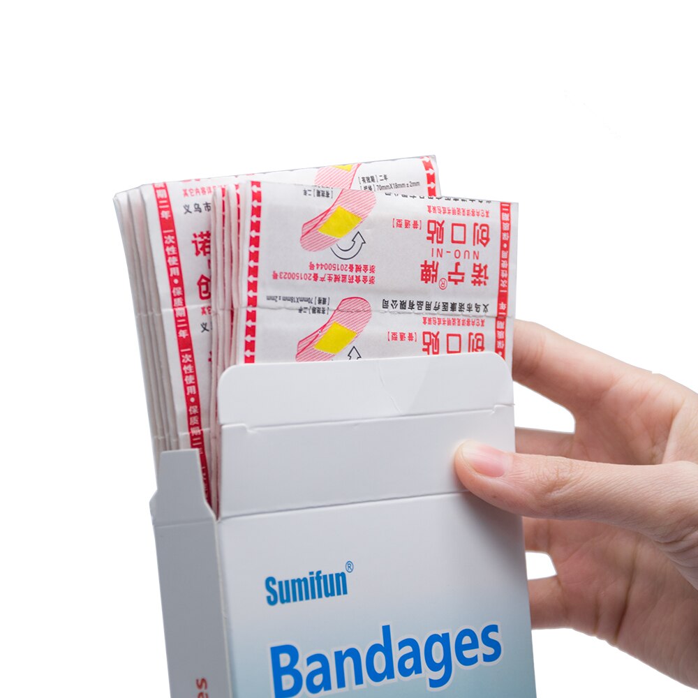 Band Aid First Aid Bandage Medical Adhesive Plaster Strips Wound Dressings Sterile Hemostasis Stickers 100Pcs Secondary image