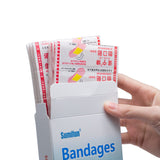 100Pcs Band Aid First Aid Bandage Medical Adhesive Plaster Strips Wound Dressings Sterile Hemostasis Stickers