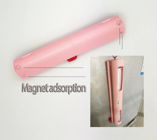 Magic ABS Good Useful Fruit Food Fresh Keeping Plastic Cling Wrap Dispenser Preservative Film Cutter Kitchen Tool Accessories