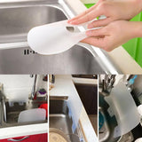 Kitchen organizer shelf prateleira wall shelf sucker splash water baffle pool board kitchen rack bathroom accessories sink shelf