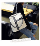 Backpack Female  New Korean Wild School Wind Student Bag Casual Color Letter Backpack Travel Bag