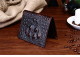 Crocodile pattern men's short wallet leisure wallet High-quality genuine leather Spring and summer new leather wallet