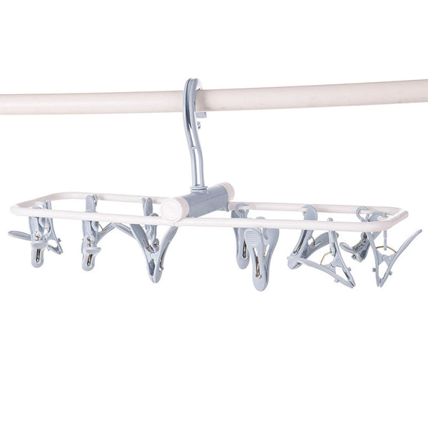 12 Clip Folding Drying Rack Underwear Socks Clip Multi-functional Clothes Rack Hot Sale High Quality New Patterns