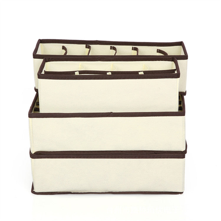Multi-size Underwear Bra Organizer Storage Box Drawer Closet Organizers Boxes For Underwear Scarf Socks Bra Home Storage