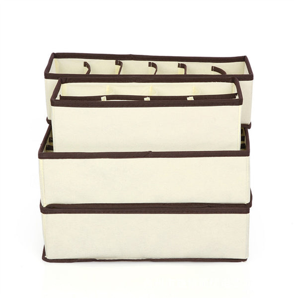 Multi-size Underwear Bra Organizer Storage Box Drawer Closet Organizers Boxes For Underwear Scarf Socks Bra Home Storage