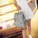 Women's Backpack Shoulder Bag Pu Leather Rucksack Women Bag Fashion Ladies Backpack Mochila Escolar School Bags For Teenagers