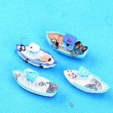 XBJ170 Mini yacht decoration supplies moss micro landscape deco  Garden deco Creative handicrafts