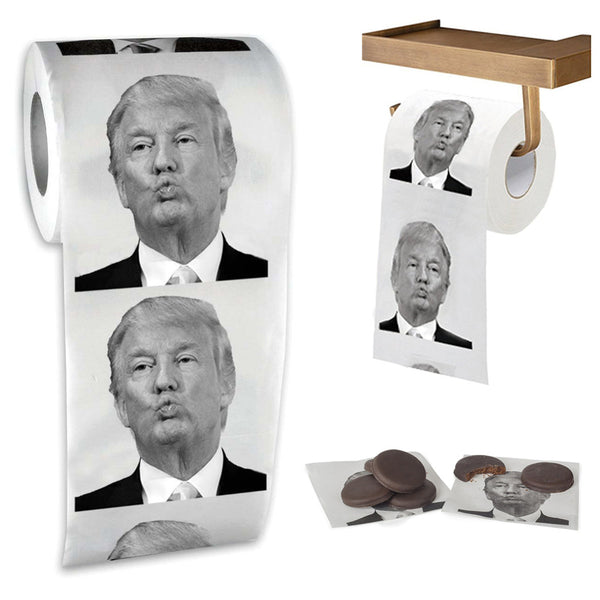 President Donald Trump Toilet Paper Roll Gag Gift Prank Joke On Sale