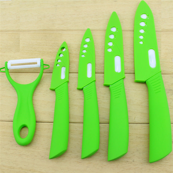 brand high quality kitchen knife ceramic knife set Ceramic Knife Set 3" 4" 5" 6" inch+peeler+Acrylic Stand kitchen