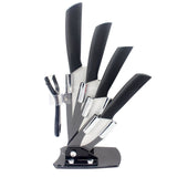 High quality brand Paring Fruit Utility 3" 4" 5" 6" inch + peeler + Acrylic Holder Block Chef Kitchen Ceramic Knife Sets