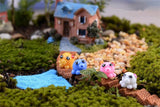 XBJ113 Mini 8pcs Small octopus decoration supplies moss micro landscape deco  Garden deco Creative handicrafts