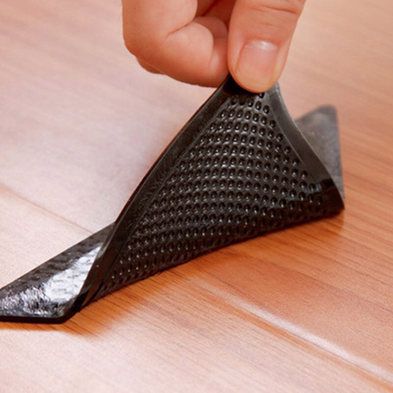 Rug Carpet 4 pcs/set Mat Grippers Non Slip Anti-skid Reusable Washable Grip For Home Bath Living Room carpet Accessory