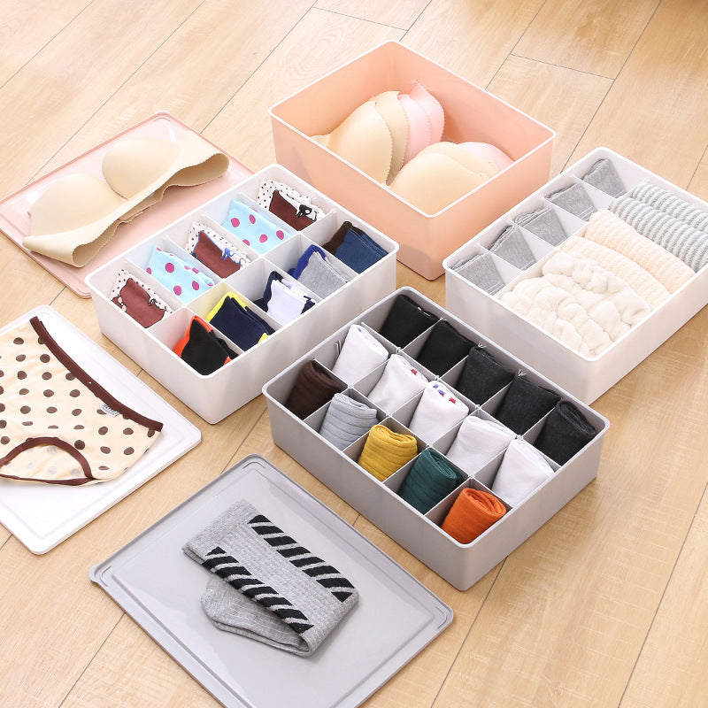 Multi-size Underwear Organizer Storage Can Adjust The Partition Drawer Closet Organizers Boxes For Bras Briefs Socks Ties Scarfs Main image