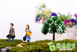 1pair Moss micro landscape decoration Left to right Couple decoration Multi-meat combination potted Small ornaments
