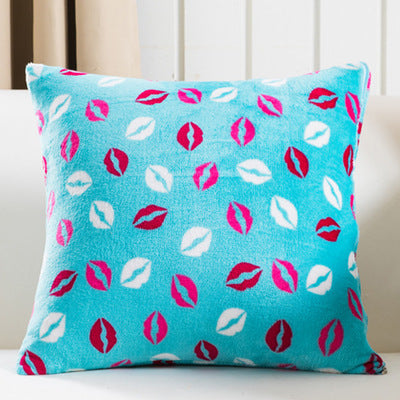 BZ118 Luxury Cushion Cover Pillow Case Home Textiles supplies Red Lips Plush decorative throw pillows chair seat