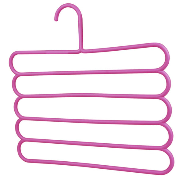 Five-layer drying racks multi-functional innovative hanger multi-storey scarf racks anti-slip pants folder