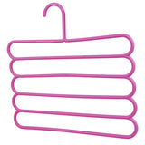 Five-layer drying racks multi-functional innovative hanger multi-storey scarf racks anti-slip pants folder