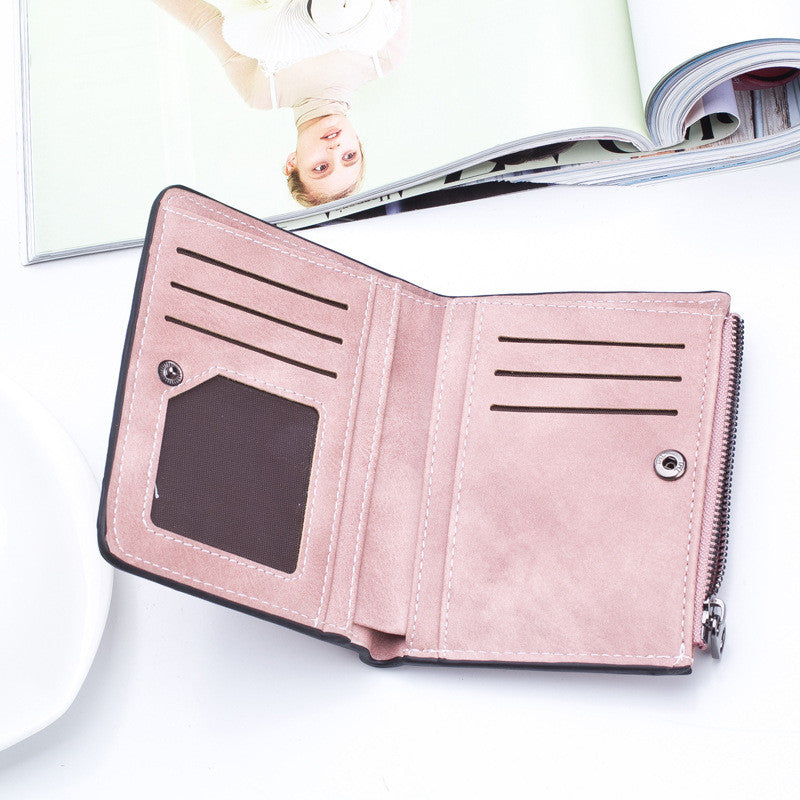 Small Wallet for Women Bifold Leather Mini Purse Credit Card Holder Short  Wallet