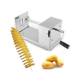 New Manual Stainless Steel Spiral Potato Slicer Potato Tower Kitchen Tool Fruit & Vegetable Tool Potato Tower Cutter