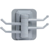 Rotary 4-Hook kitchen bathroom wall rack towel rack without screw and trackless hook drop shipping