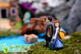 1pair Moss micro landscape decoration Left to right Couple decoration Multi-meat combination potted Small ornaments