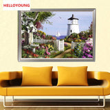 DIY Partial 5D Diamond Embroidery The Garden Round Diamond Painting Cross Stitch Kits Diamond Mosaic Home Decoration
