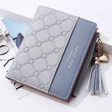 Tassels Zipper&Hasp Women Wallet For Coin Card Cash Invoice Fashion Lady Wallets Small Purse Short Solid Female Clutch Carteras