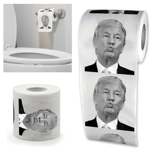 President Donald Trump Toilet Paper Roll Gag Gift Prank Joke On Sale