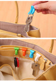 2 pcs colorful mini built-in bag clip prevention lost key hook holder storage clips for Multiple types bag inside