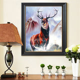 DIY 5D Partial Diamond Embroidery Deer Leader Diamond Painting Cross Stitch Kits Diamond Mosaic Home Decoration