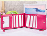 Zipper wallet couple phone bag Male&female type High quality Frabric genuine Card&ID Holder Long Wallet Business Wallet