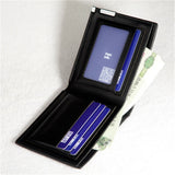 Korean hit color High quality PU leather clutch Short wallet color purse money clamps purse for men