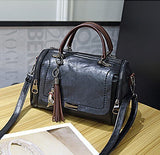 Woman Bags  Crossbody Bags For Women Retro Vintage Ladies Leather Handbags Women Tassel Shoulder Bag Female Zipper